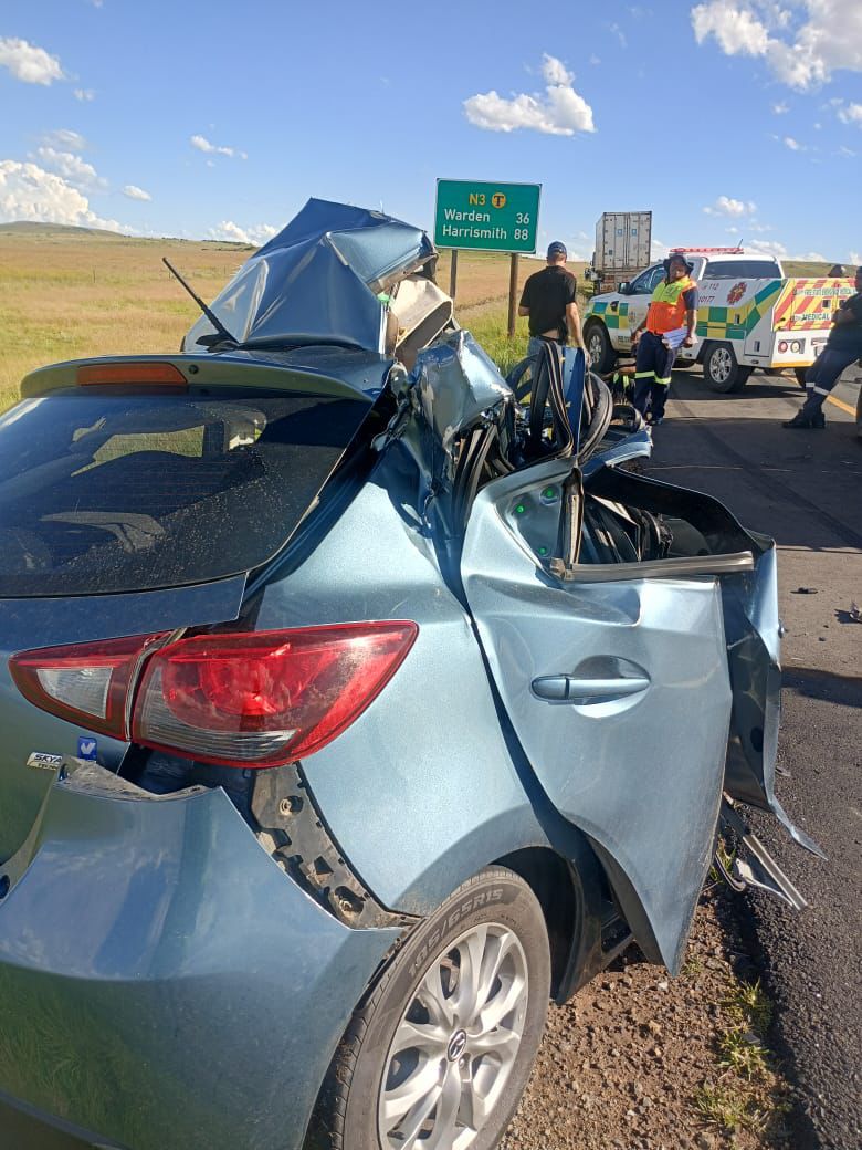 Three killed in head-on collision on N3 between Warden and Villiers in FS
